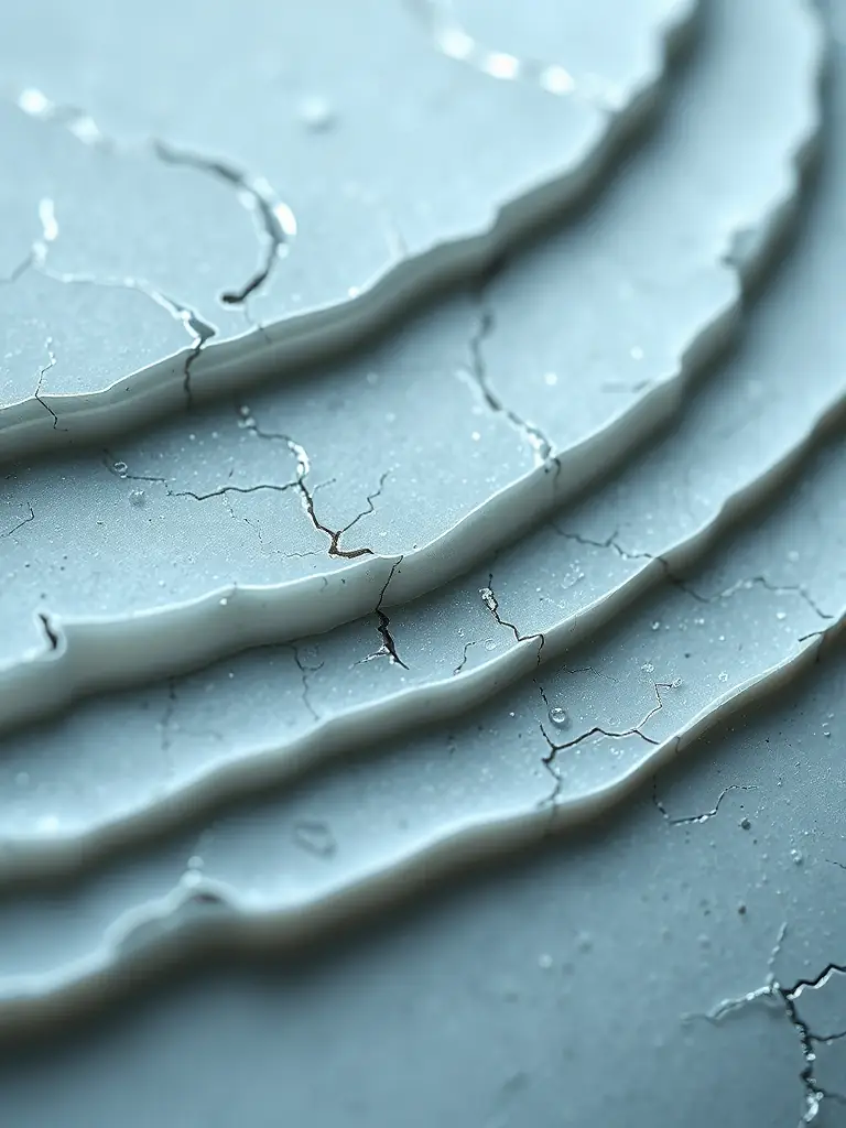 A close-up microscopic image of a coated surface undergoing analysis, highlighting the layered structure and potential defects. This image will be used to illustrate the initial stages of coating analysis.