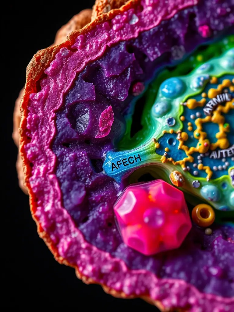 A microscopic image of an adhesive bond, revealing the chemical structure and composition. This image represents Labsure's detailed analysis capabilities for identifying unknown substances.
